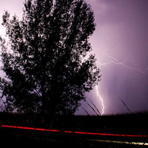 Lightning photograpy at night.
